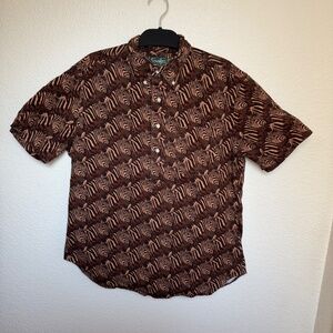Gitman Bros Vintage- Zebra Button Down Sample